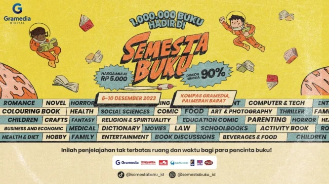 Semesta Buku 2026 di Surabaya Tawarkan Diskon hingga 90% dan Beragam Aktivitas Kreatif