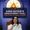 Sidang Impeachment Sara Duterte Dijadwalkan Dimulai 18 Mei, Proses Hukum Berjalan