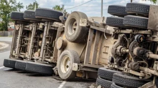 Truk Tabrak Truk di Tol Japek, Lalu Lintas Macet Parah dan 1 Orang Terluka
