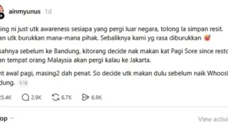 Turis Malaysia Dituduh Tak Bayar di RM Pagi Sore, Bukti Pembayaran Akhirnya Dibuktikan