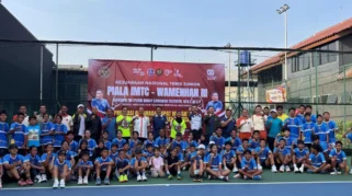 Wamenhan Resmi Buka Kejuaraan Nasional Tenis Junior IMTC Piala Wamenhan RI II di Jakarta