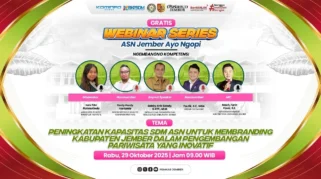 Webinar ASN Ayo Ngopi #10 Dorong ASN Membranding Jember Melalui Pariwisata Inovatif