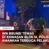 WN Brunei tewas di kawasan Blok M, detik-detik polisi amankan terduga pelaku