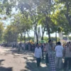 Antusiasme Para Penjemput Haji Sampang Meningkat, Warga Padati Alun-Alun Trunojoyo