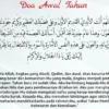 Bacaan Doa Awal Tahun Hijriyah Lengkap Arab Latin dan Artinya untuk Sambut 1 Muharram