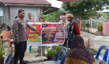 Bhabinkamtibmas Polsek Grogol Sosialisasikan Layanan Call Center 110 Ke Warga