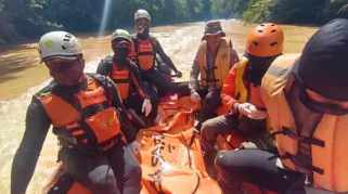 Bocah Terseret Arus Sungai Way Pisang Ditemukan Meninggal setelah Empat Hari Pencarian