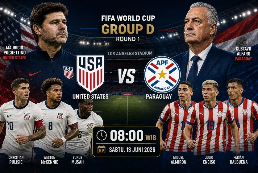 Dukungan Publik Jadi Pedang Bermata Dua bagi AS di Laga Perdana Piala Dunia 2026