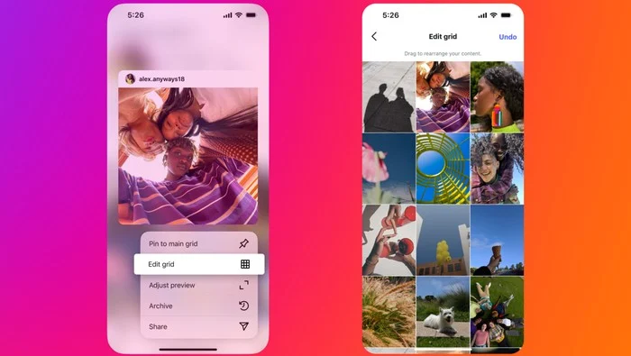 Fitur Baru Instagram: Grid Profil Bisa Diubah Posisinya untuk Tampilan Estetik Maksimal