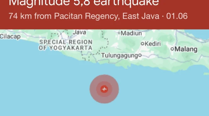 Gempa M 5,6 Pacitan Guncang Yogyakarta, BMKG Sebut Dipicu Aktivitas Subduksi