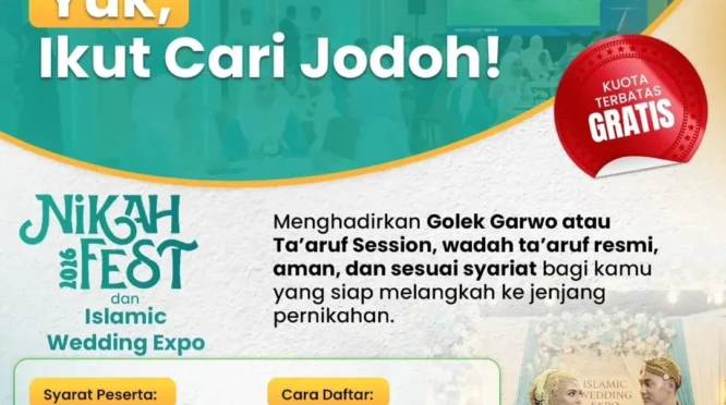 Golek Garwo Nikah Fest 2026: Cara Taaruf Cari Jodoh Sesuai Syariat, Ini Syarat dan Jadwalnya