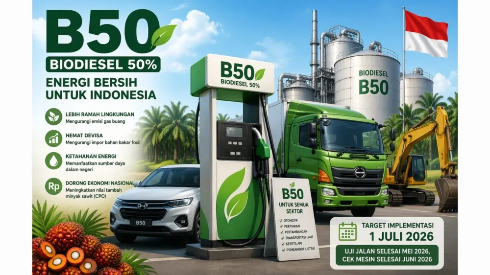 Harga BBM B50 Mulai Berlaku 1 Juli 2026, Lebih Ramah Lingkungan dan Hemat Devisa