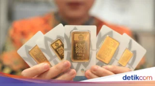 Harga Emas Kembali Anjlok di Akhir Pekan, Ini Daftar Lengkapnya