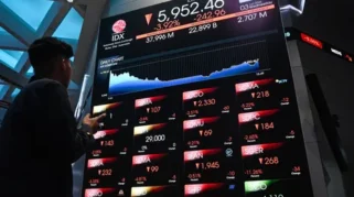 IHSG Anjlok 3,55% ke Level 5.883, Rupiah Melemah ke Rp17.935