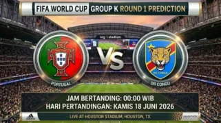 Jadwal Live Streaming Portugal vs Republik Demokratik Kongo: Kick-off Kamis (1806) Pukul 00.00 WIB di Houston Stadium