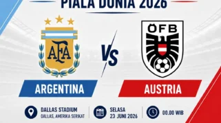 Jadwal Siaran Langsung Argentina vs Austria di Piala Dunia 2026: Live TVRI dan Link Streaming