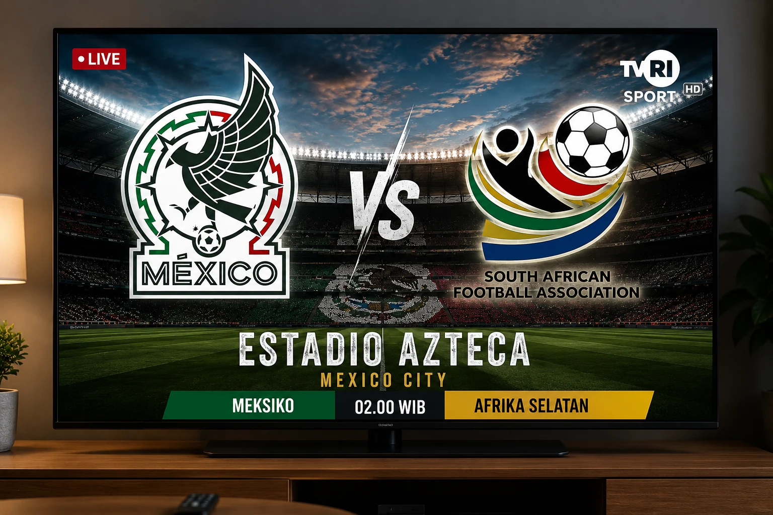 Jadwal Siaran Langsung dan Link Streaming Meksiko vs Afrika Selatan, Live TVRI Jumat Pukul 02.00 WIB