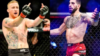 Justin Gaethje Hentikan Rekor Sempurna Ilia Topuria di UFC Freedom 250