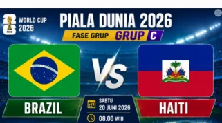 Kalahkan Haiti 3-0, Brazil Kuasai Puncak Klasemen Grup C Piala Dunia 2026