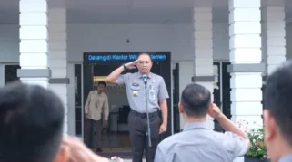 Kanwil Kemenkum Babel Gelar Apel Gabungan, Pegawai Diminta Tingkatkan Disiplin dan Kinerja