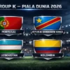 Kolombia Kalahkan Uzbekistan 3-1 di Laga Perdana Grup K Piala Dunia 2026