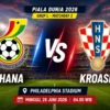 Kroasia vs Ghana: Laga Penentu Lolos ke Babak 32 Besar Piala Dunia 2026