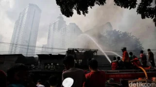 Lagi, Permukiman di Kebon Kosong Kemayoran Terbakar, Ratusan Warga Terdampak