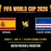 Link Live Streaming Spanyol vs Cape Verde Piala Dunia 2026, Siaran Langsung TVRI dan Platform Digital
