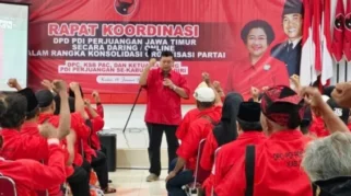 Mas Dhito Pimpin Kader Banteng Kediri Hadiri Peresmian Istana Gebang Blitar, Siapkan Penanaman Ketela