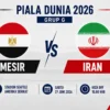 Mesir vs Iran: Ambisi Team Melli Ukir Sejarah di Laga Penentu Grup G Piala Dunia 2026