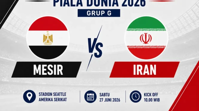 Mesir vs Iran: Ambisi Team Melli Ukir Sejarah di Laga Penentu Grup G Piala Dunia 2026