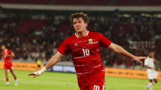 Ole Romeny Rayakan Gol ke Gawang Oman di Garuda Championship Series 2026