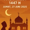 PBNU Tetapkan 1 Muharram 1448 H Jatuh pada Rabu 17 Juni 2026, Simak Penjelasannya