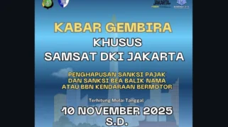 Pemprov DKI Jakarta Gelar Pemutihan Pajak Kendaraan, Catat Tanggalnya