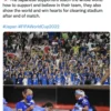 Pendukung Jepang yang Bersih-Bersih Stadion Usai Pertandingan Piala Dunia Dikritik Para Perempuan – "Lakukan Juga dalam Rumah Tanggamu!"