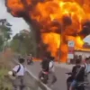 Pertamini di Sukosari Terbakar, Tiga Petugas Luka Ringan Akibat Korsleting