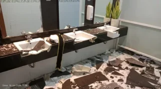 Peserta Wisuda SD di Auditorium Tadulako Berhamburan saat Gempa 6,7 M Palu