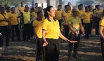 Polres Jembrana Gelar Olahraga Bersama dan Aksi Bersih Lingkungan Sambut Hari Bhayangkara ke-80
