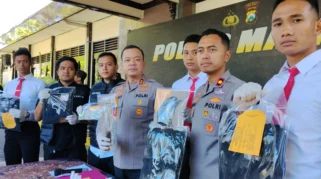 Polres Operasi Penyekatan di Singosari Malang, Dua Anggota Perguruan Silat Ditangkap Bawa Sajam