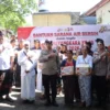 Polresta Denpasar Salurkan Bantuan Air Bersih ke Pura Dalem Srogsogan dalam Rangka Hari Bhayangkara ke-80
