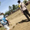 Polsek Kunir Amankan Tradisi Kerapan Kambing di Lumajang, Warga Antusias