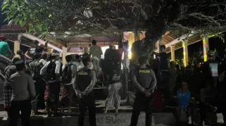 Polsek Nusa Penida Amankan Peringatan HUT ke-44 Yowana Dwi Purana di Desa Suana