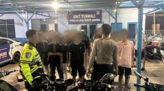 Polsek Sananwetan Gelar Patroli Blue Light Dini Hari Cegah Balap Liar dan Konvoi Perguruan Silat