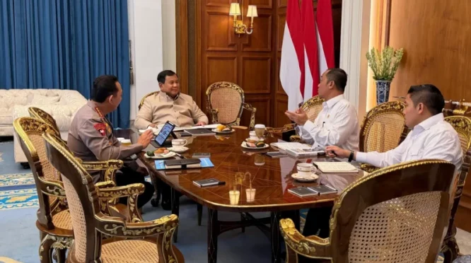 Prabowo Terima Laporan Kapolri soal Kamtibnas dan Kesiapan Hari Bhayangkara 2026