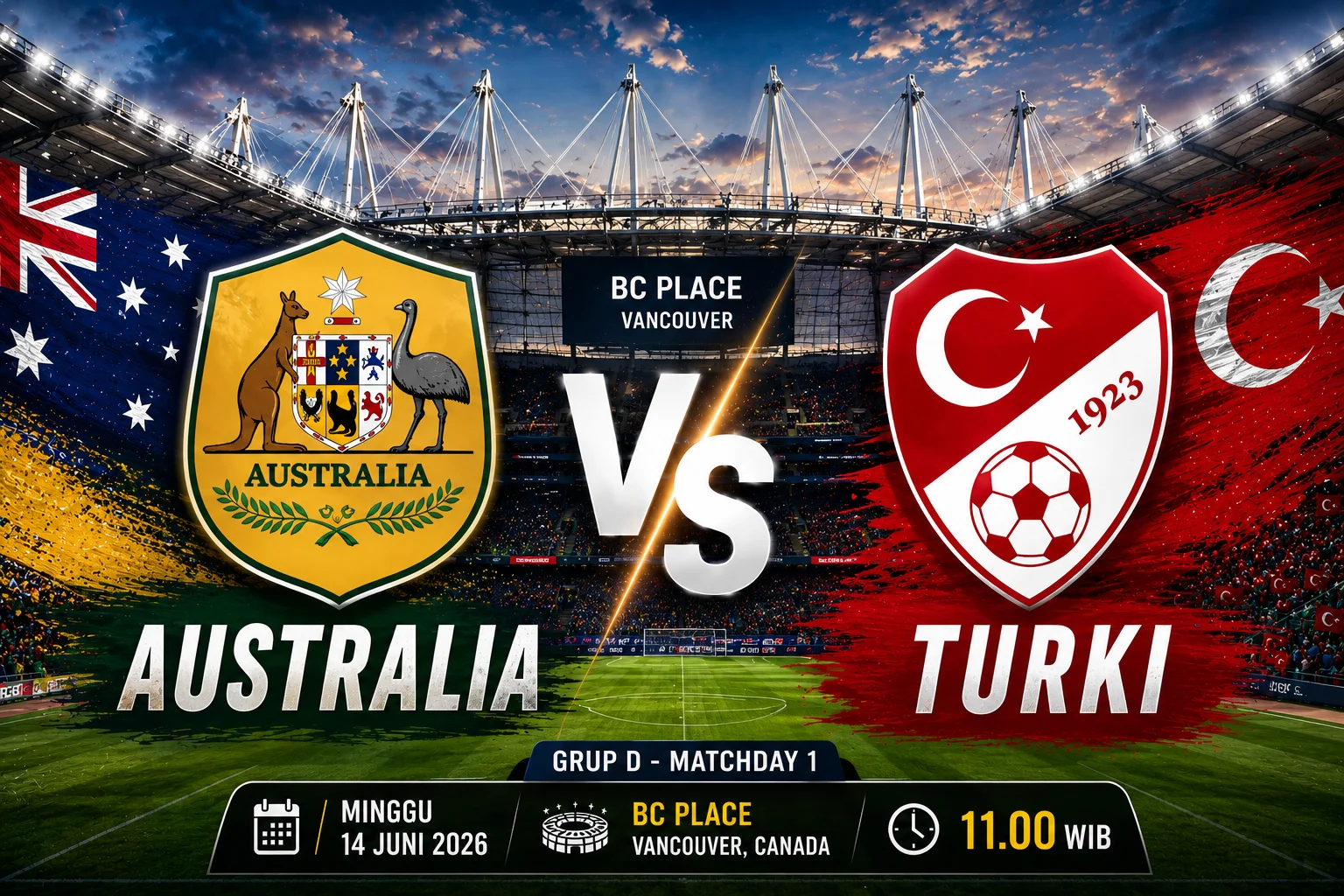 Prediksi Australia vs Turki: Misi Mengikuti Jejak Amerika Serikat di Piala Dunia 2026