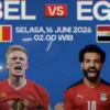 Preview Belgia Vs Mesir: Duel De Bruyne dan Salah Buka Persaingan Grup G Piala Dunia 2026