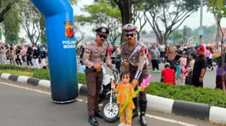 Rayakan Hari Bhayangkara ke-80, Polres Bogor Ajak Warga Olahraga Bareng di CFD Cibinong