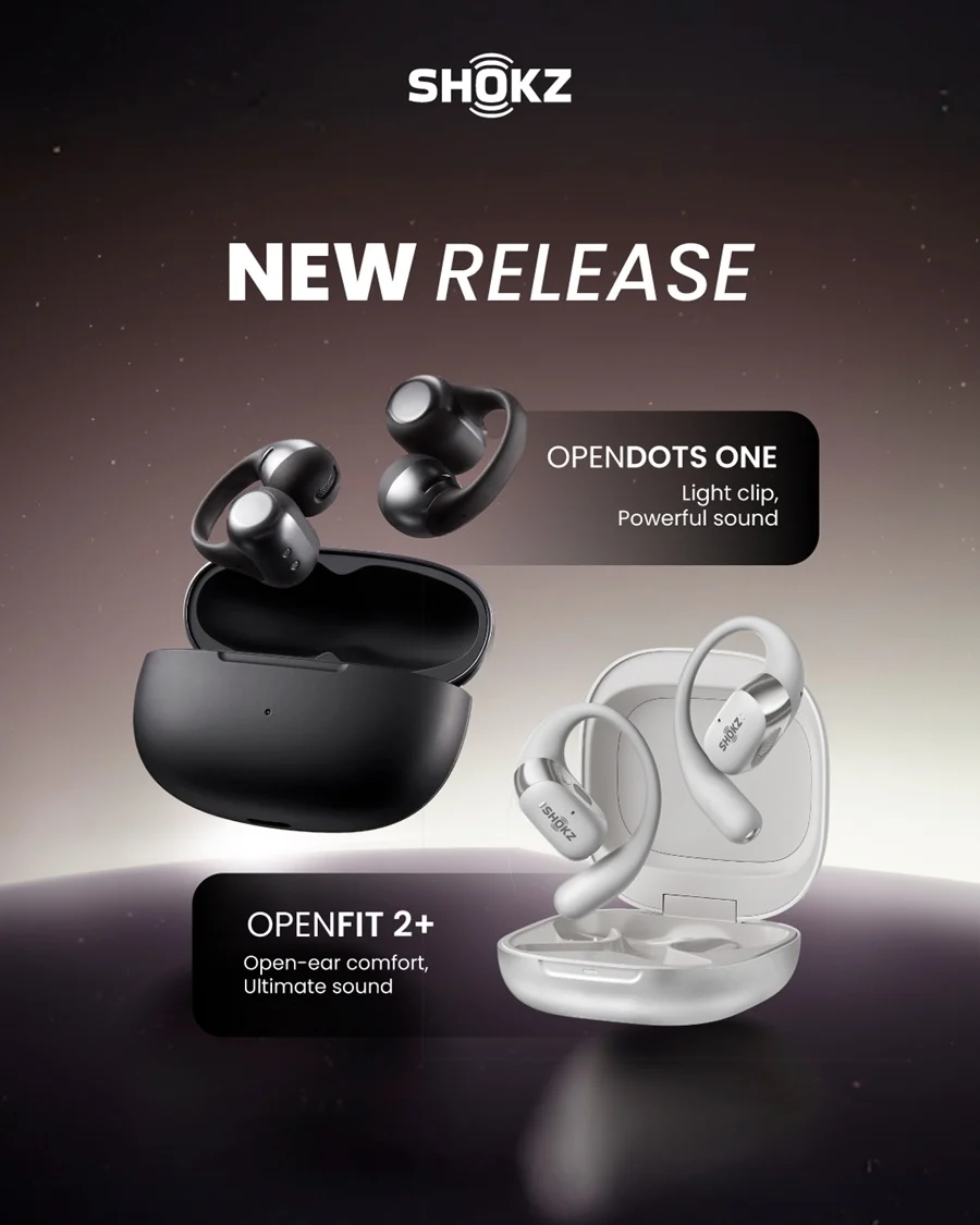 Shokz Rilis TWS Open-Ear Clip Terbarunya, OpenDots 2 dan OpenDots Air dengan Peningkatan Audio dan Harga Terjangkau