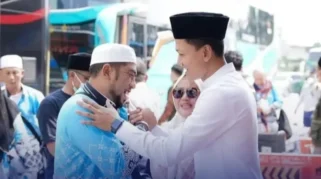 Wakil Bupati Pandeglang Sambut Kepulangan Jemaah Haji Kloter 13 di Asrama Haji Cipondoh
