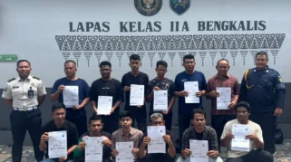 113 Warga Binaan Lapas Bengkalis Terima Program Reintegrasi Sosial